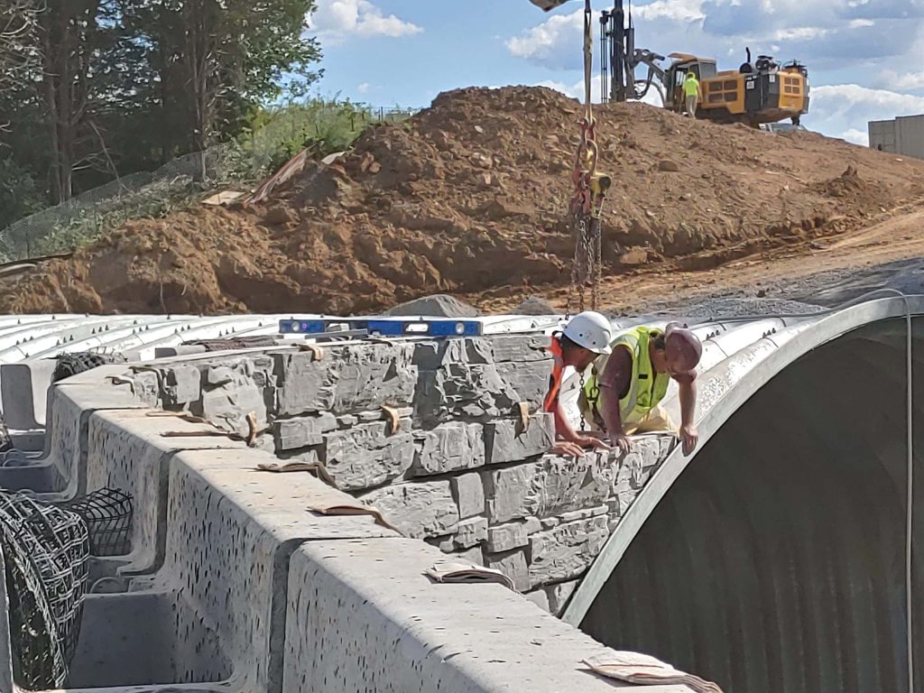 MagnumStone Bridge Install with Large Culvert Tennessee