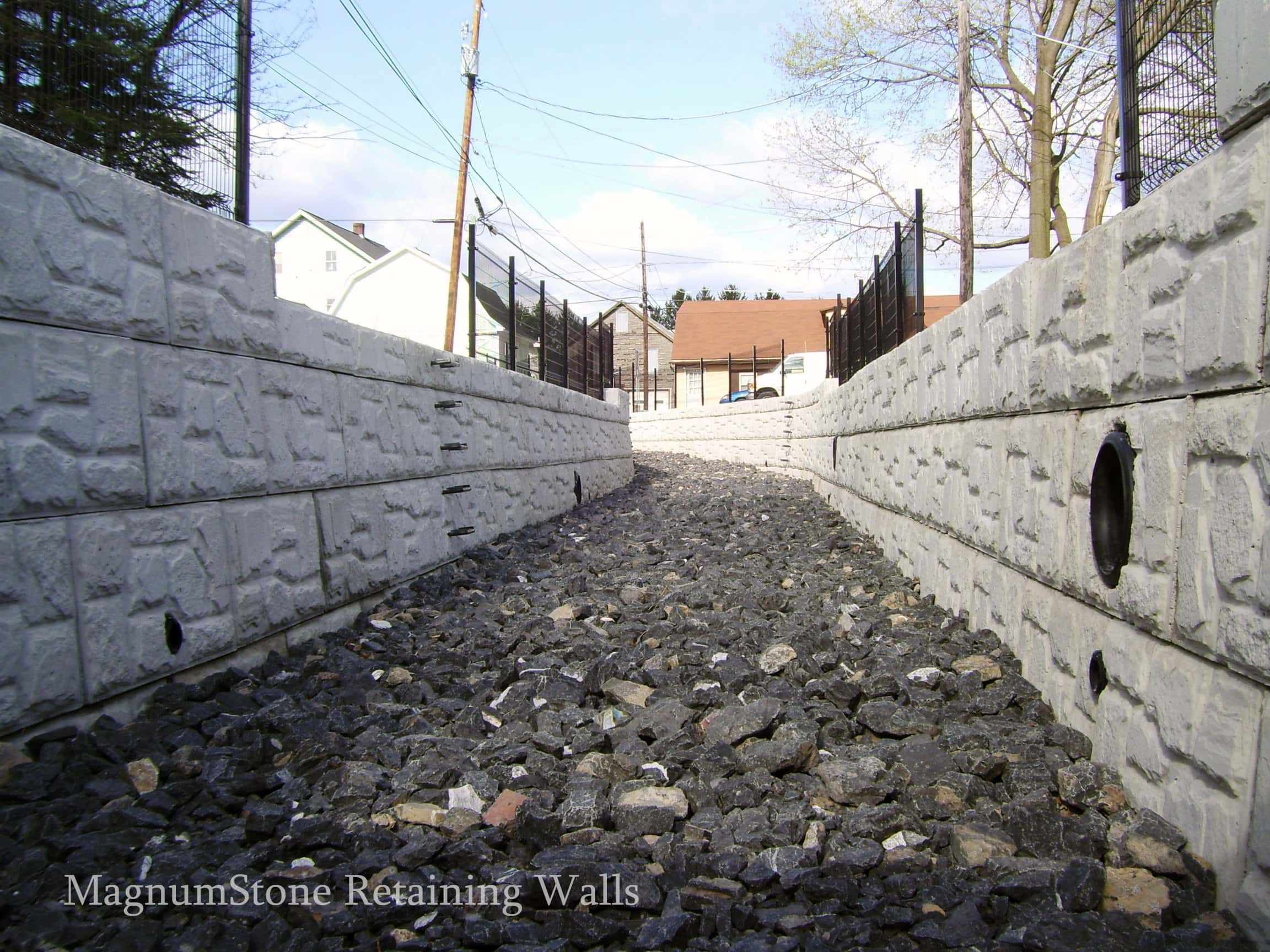 MagnumStone Retaining Walls Stormwater Management System