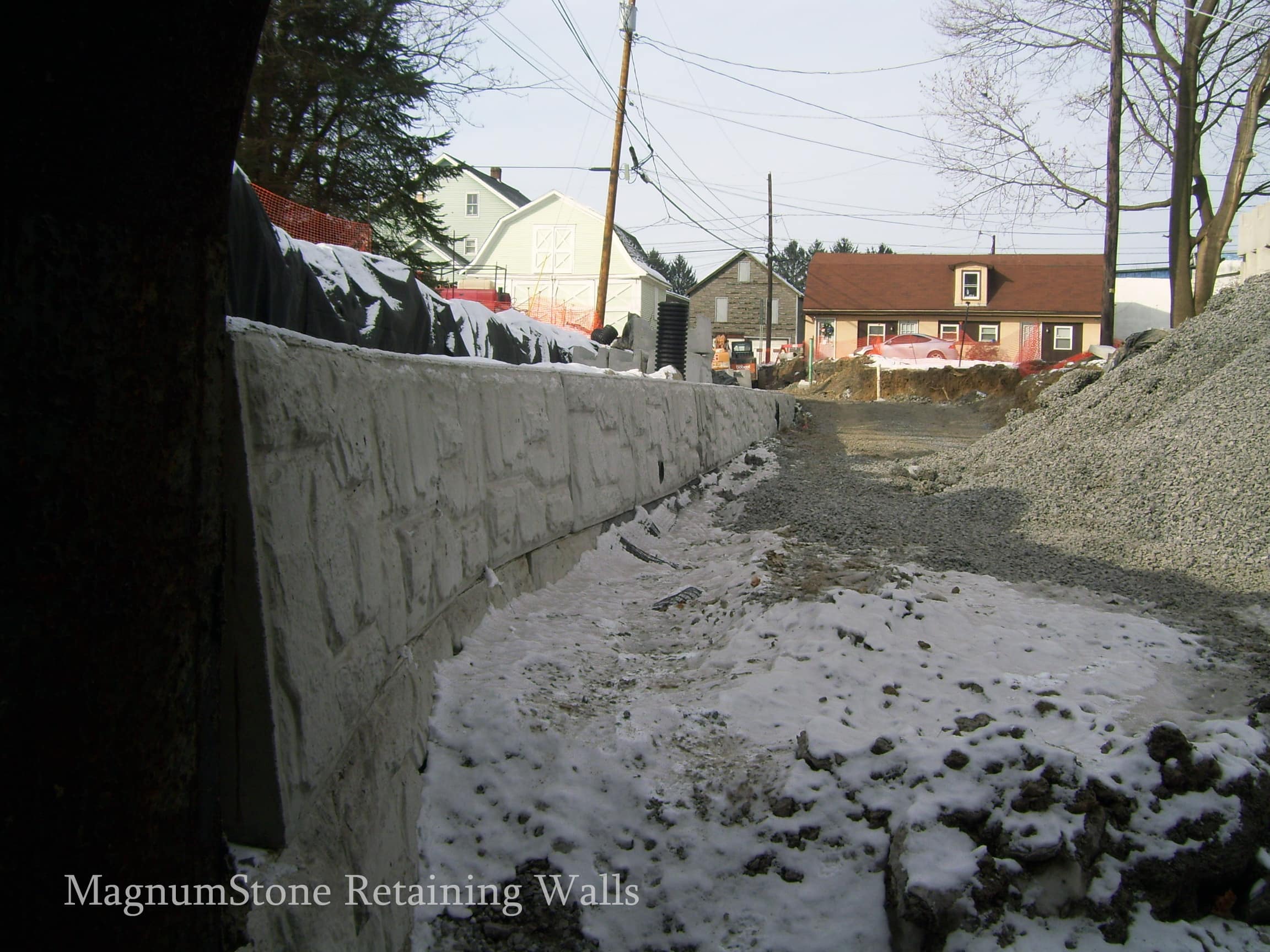 MagnumStone Stormwater Channel Retaining Walls