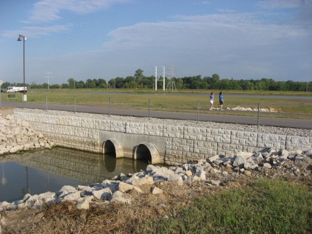 Water Culvert Retaining Wall by MagnumStone