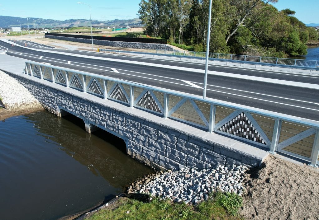 MagnumStone blocks used for bridge infrastructure projects.