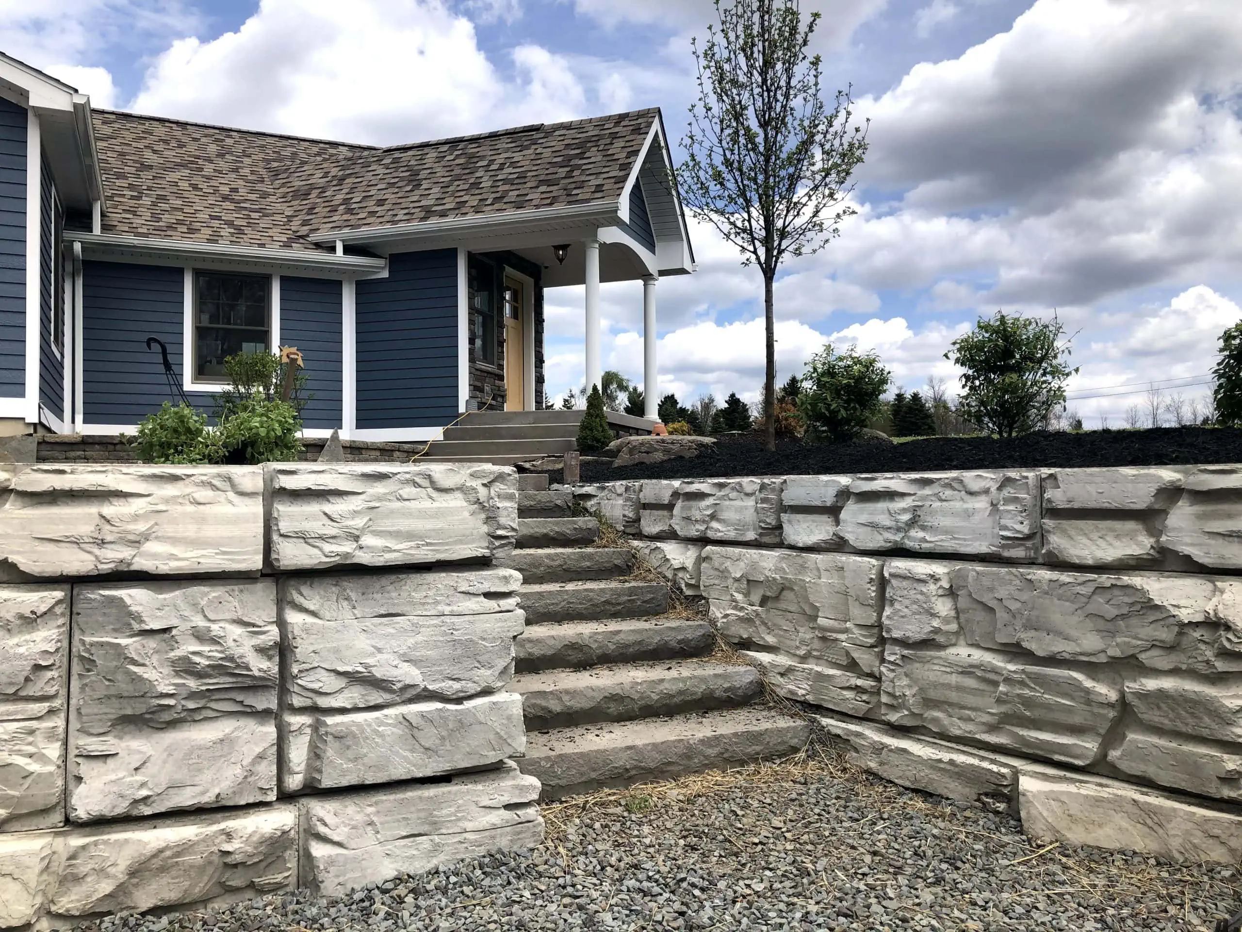 Residential MagnumStone Outdoor Steps.