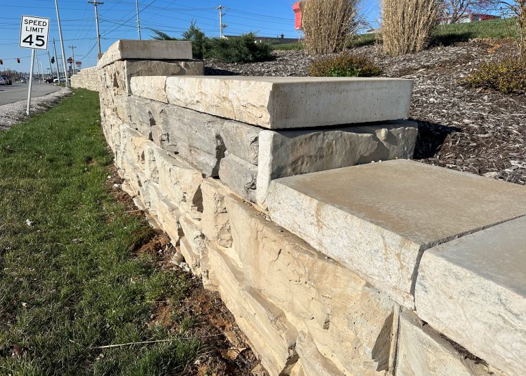 MagnumStone retaining wall block top of wall details.
