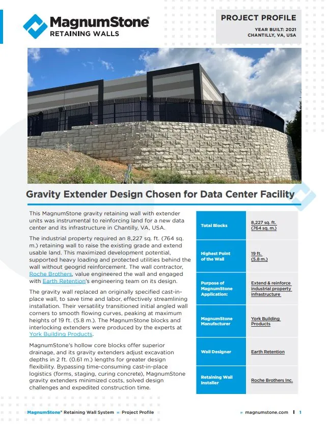 MagnumStone Data Center Facility Project Profile - Download Now Here