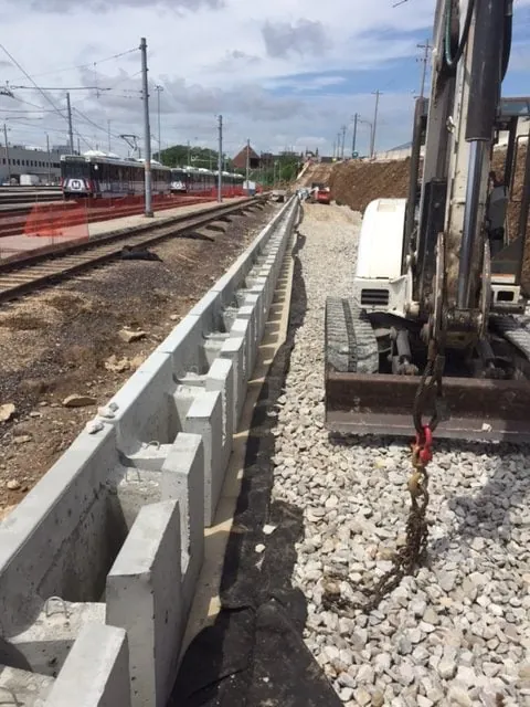 Base Course Installation of MagnumStone Railway Project.
