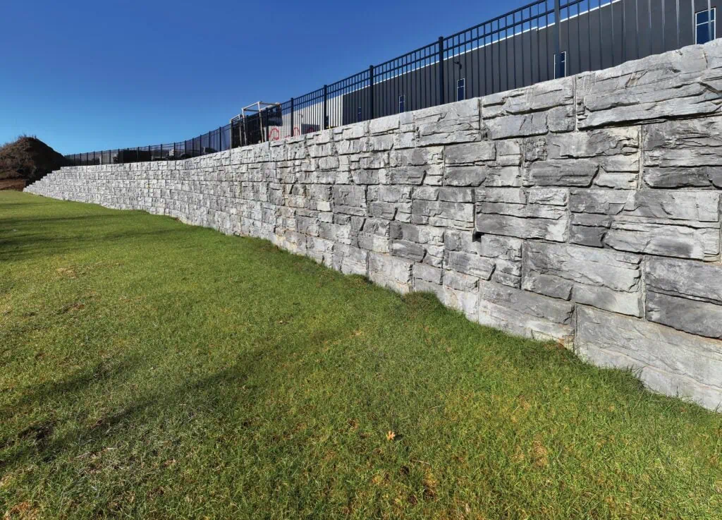 MagnumStone's engineered retaining wall system.