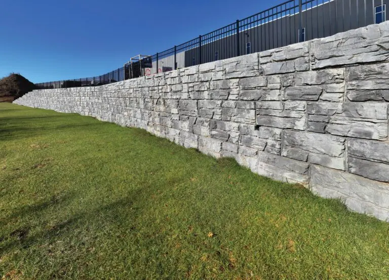 MagnumStone's engineered retaining wall system.