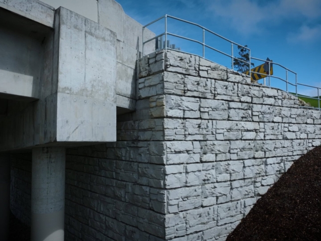 MagnumStone block bridge abutments.