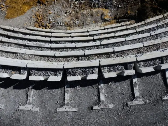 MagnumStone gravity extenders steep hillside reinforcement.