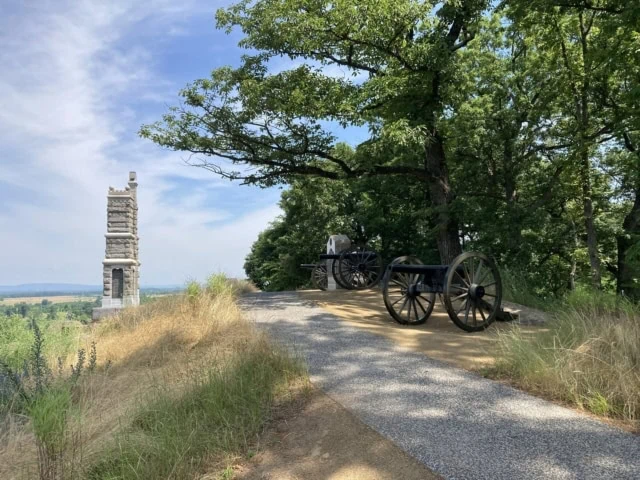Little Round Top at Gettysburg Military Park.