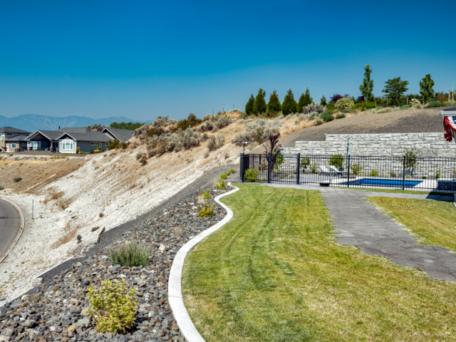 Firescaping Residential Home with MagnumStone Retaining Walls. Firescaping Residential Home with MagnumStone Retaining Walls.
