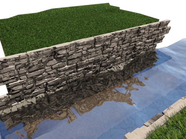 MagnumStone storm drain conveyance channel. MagnumStone storm drain conveyance channel.